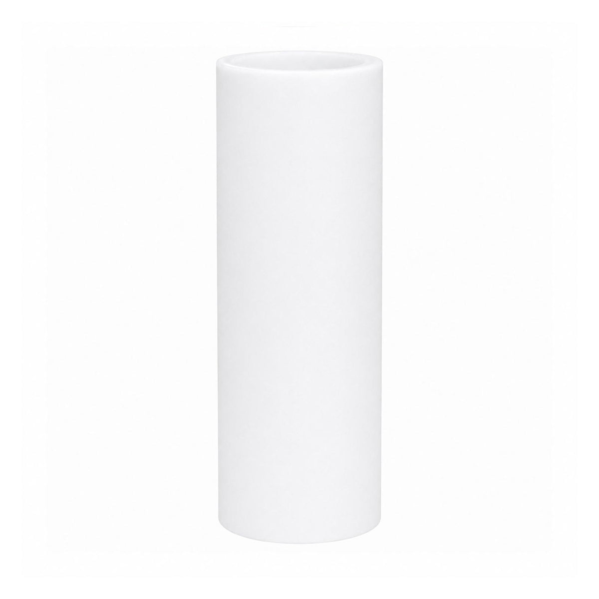 6 Pack White Flameless LED Pillar Candles, 3" x 9" Flat Top Real Wax Battery Operated Candles with W