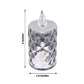 12 Pack Warm White LED Tealight Candles, Decorative Flameless Diamond Cut Battery Operated Candles - 3"