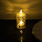 12 Pack Warm White LED Tealight Candles, Decorative Flameless Diamond Cut Battery Operated Candles - 3"