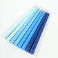 8 Pack 11" Mixed Blue LED Taper Candles, Flameless Battery Operated Flickering Candles