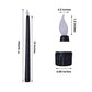 12 Pack 11" LED Taper Candles - Black, Flickering Warm Light Battery Operated Flameless Candles