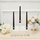 12 Pack 11" LED Taper Candles - Black, Flickering Warm Light Battery Operated Flameless Candles