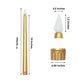 12 Pack 11" LED Taper Candles - Gold, Flickering Warm Light Battery Operated Flameless Candles
