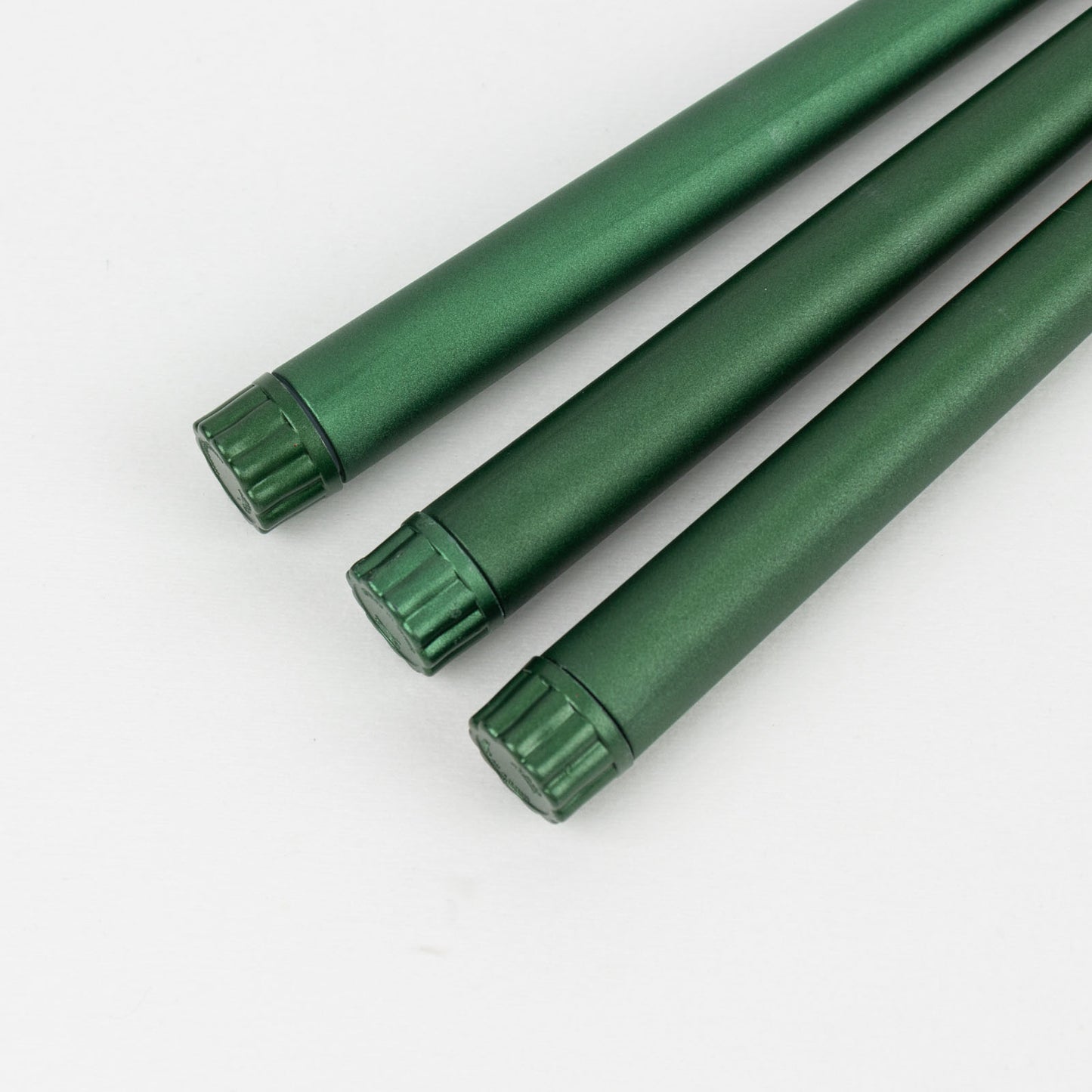 3 Pack 11" Hunter Emerald Green LED Taper Candles, Flameless Warm Flickering Candles