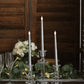 12 Pack 11" LED Taper Candles - Silver, Flickering Warm Light Battery Operated Flameless Candles