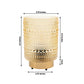 Amber Gold Hobnail Glass Cordless Table Lamp 5.5" – USB Rechargeable Filament LED, Portable Accent L