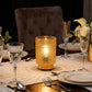 Amber Gold Hobnail Glass Cordless Table Lamp 5.5" – USB Rechargeable Filament LED, Portable Accent L
