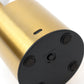 Gold metal LED table lamp with touch control and rechargeable design.