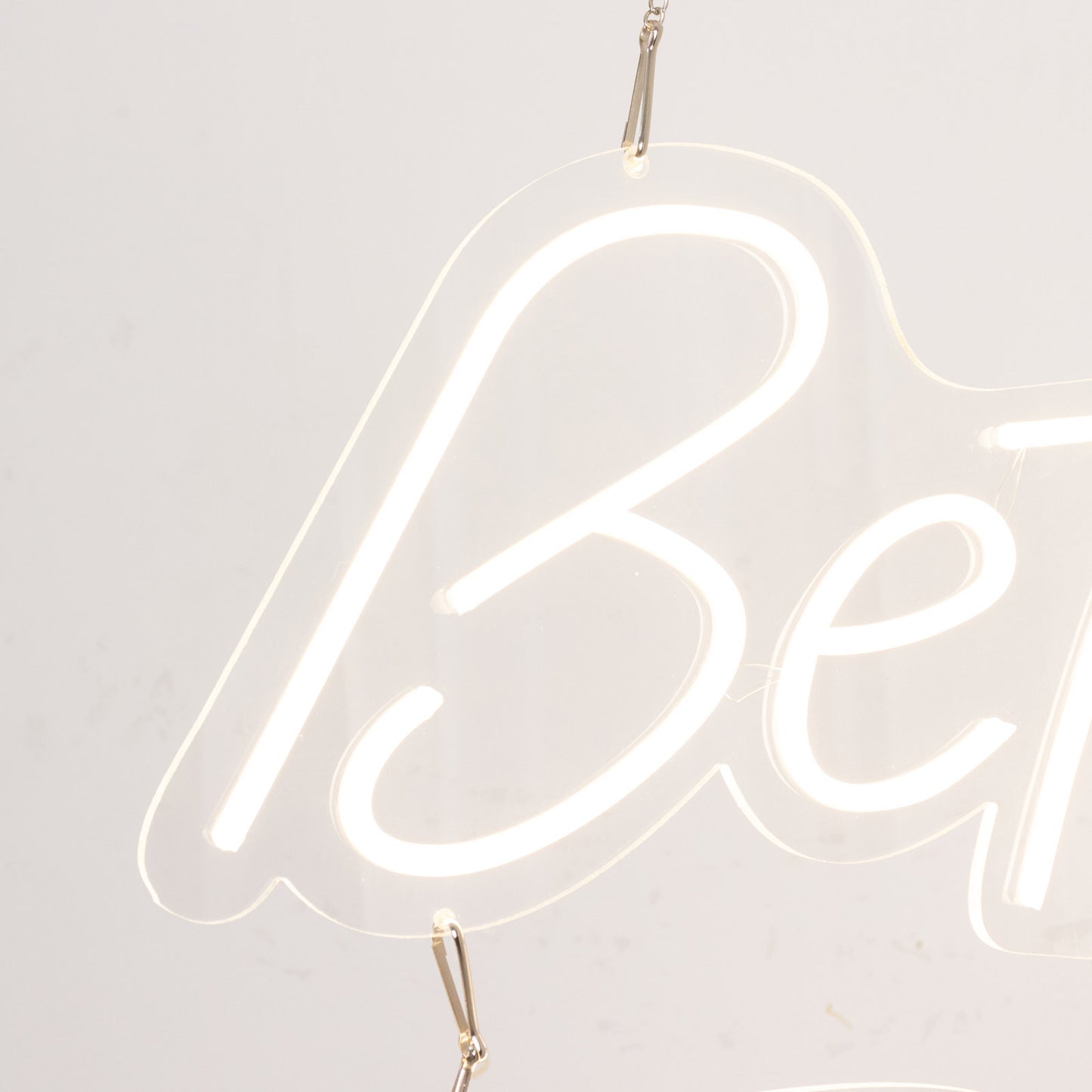 32" Better Together LED Neon Light Sign for Party or Home Wall Decor, Warm White Reusable Hanging Light With 5ft Chain