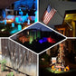 6W Multicolor RGB LED Backdrop Uplight, Indoor/Outdoor Spotlight With Remote