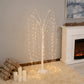 White LED weeping willow tree light with warm white LEDs, 4ft tall.