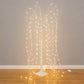 White LED weeping willow tree light with 180 warm white LEDs.
