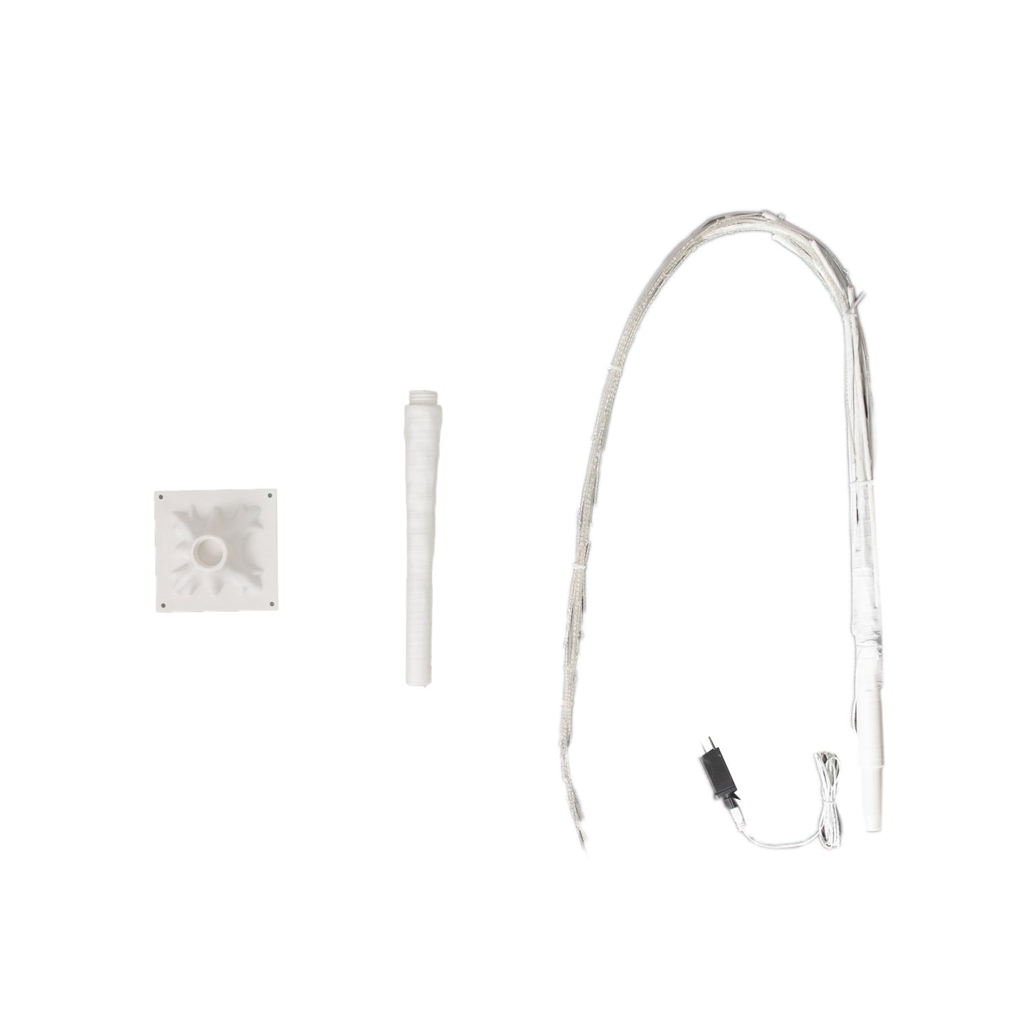 Warm white LED weeping willow tree centerpiece with plug-in adapter.