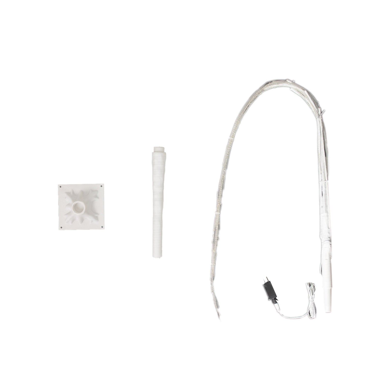 Warm white LED weeping willow tree centerpiece with plug-in adapter.