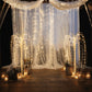 Warm white LED artificial weeping willow tree centerpiece with fairy lights.