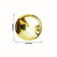 2 Pack 12" Gold Stainless Steel Shiny Mirror Gazing Ball, Reflective Hollow Garden Globe Spheres
