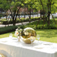 2 Pack 12" Gold Stainless Steel Shiny Mirror Gazing Ball, Reflective Hollow Garden Globe Spheres