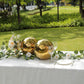 2 Pack 12" Gold Stainless Steel Shiny Mirror Gazing Ball, Reflective Hollow Garden Globe Spheres