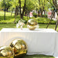16" Gold Stainless Steel Shiny Mirror Gazing Ball, Reflective Hollow Garden Globe Sphere