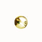 16" Gold Stainless Steel Shiny Mirror Gazing Ball, Reflective Hollow Garden Globe Sphere