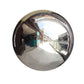 22" Silver Stainless Steel Shiny Mirror Gazing Ball, Reflective Hollow Garden Globe Sphere