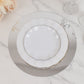 10 Pack Silver Round Acrylic Mirror Tray Centerpiece Bases, Circle Mirror Candle Plates for Table Setting- 12"
