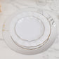 10 Pack Silver Round Acrylic Mirror Tray Centerpiece Bases, Circle Mirror Candle Plates for Table Setting- 12"