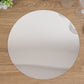10 Pack Silver Round Acrylic Mirror Tray Centerpiece Bases, Circle Mirror Candle Plates for Table Setting- 12"
