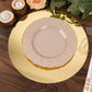 10 Pack Gold Mirror Lightweight Charger Plates For Table Setting, 13" Round Acrylic Decorative Dining Plate Chargers