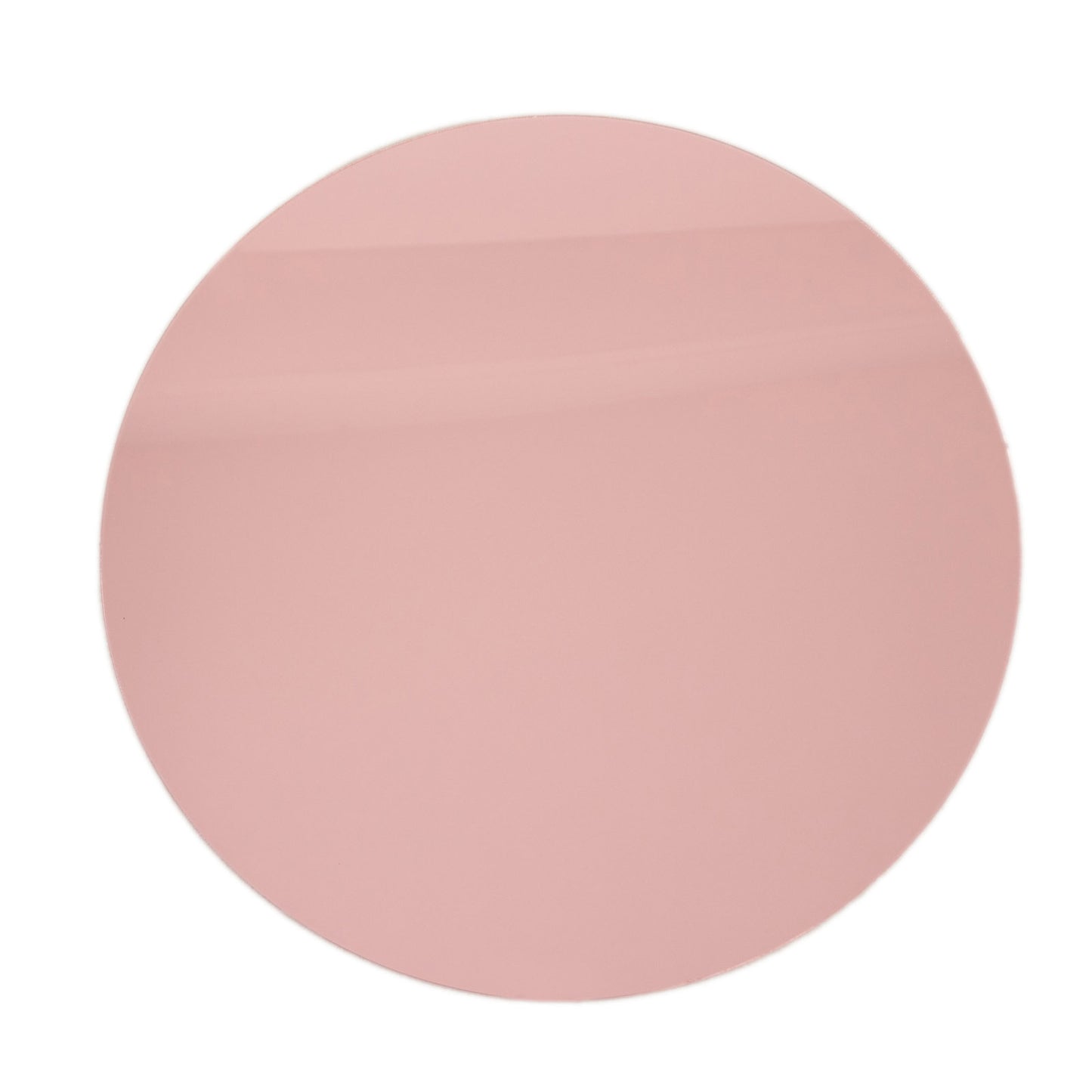 10 Pack Rose Gold Mirror Lightweight Charger Plates For Table Setting, 13" Round Acrylic Decorative Dining Plate Chargers