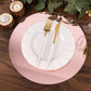 10 Pack Rose Gold Mirror Lightweight Charger Plates For Table Setting, 13" Round Acrylic Decorative Dining Plate Chargers