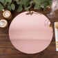 10 Pack Rose Gold Mirror Lightweight Charger Plates For Table Setting, 13" Round Acrylic Decorative Dining Plate Chargers
