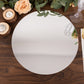 10 Pack Silver Mirror Lightweight Charger Plates For Table Setting, 13" Round Acrylic Decorative Dining Plate Chargers