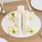 10 Pack Silver Round Acrylic Mirror Tray Centerpiece Bases, Large Circle Mirror Candle Plates for Decoration - 14"