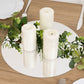 10 Pack Silver Round Acrylic Mirror Tray Centerpiece Bases, Large Circle Mirror Candle Plates for Decoration - 14"