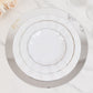 10 Pack Silver Round Acrylic Mirror Tray Centerpiece Bases, Large Circle Mirror Candle Plates for Decoration - 14"