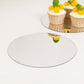 10 Pack Silver Round Acrylic Mirror Tray Centerpiece Bases, Circle Mirror Candle Plates for Decoration - 8"