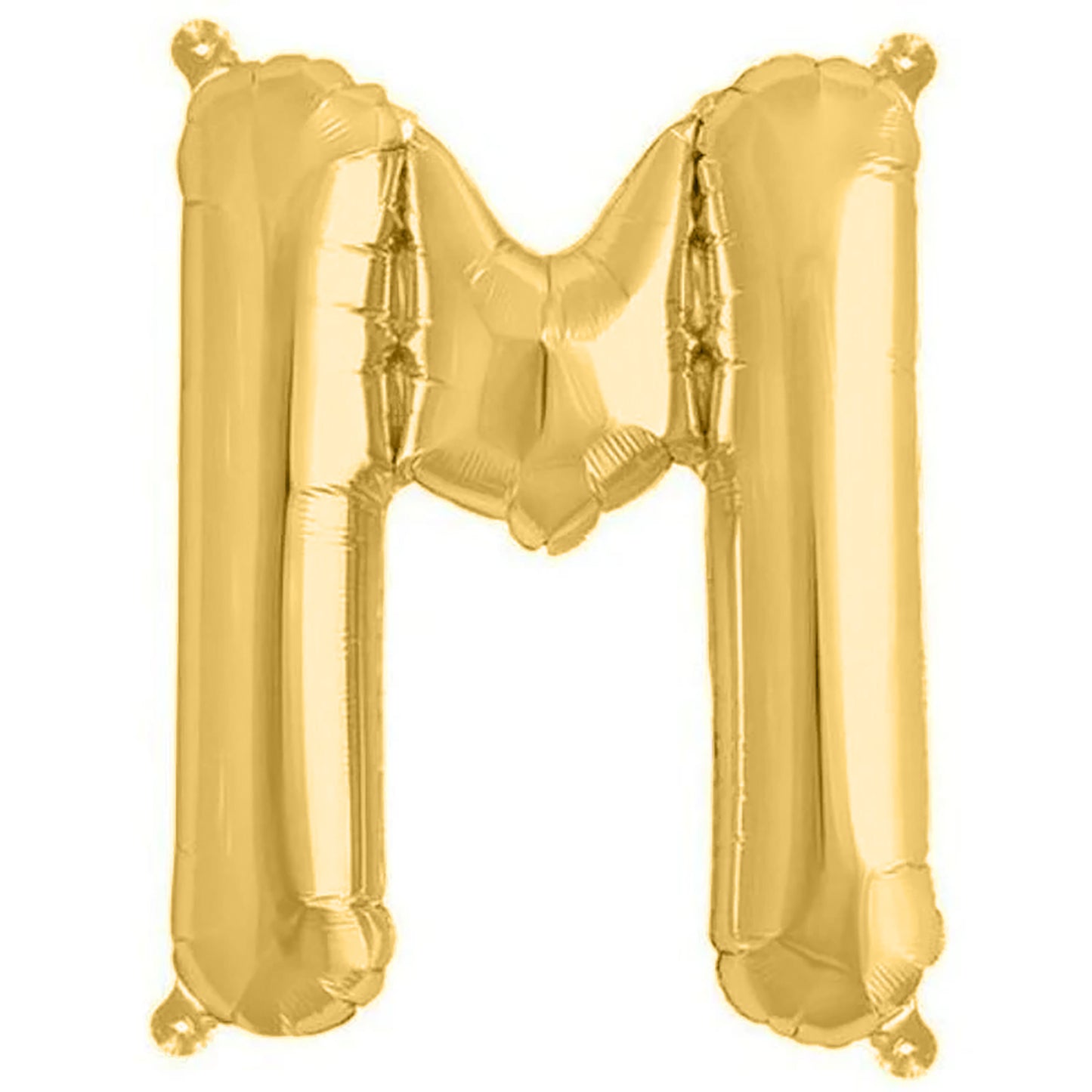 Matte gold letter balloon in a large 13-inch size.