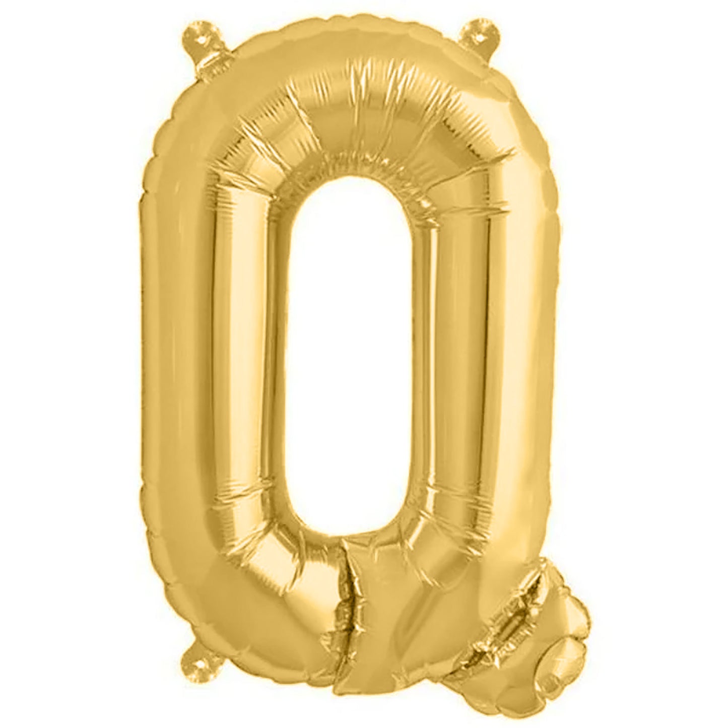 13" Matte Gold Letter Balloon, Mylar Foil Balloon in shiny gold.
