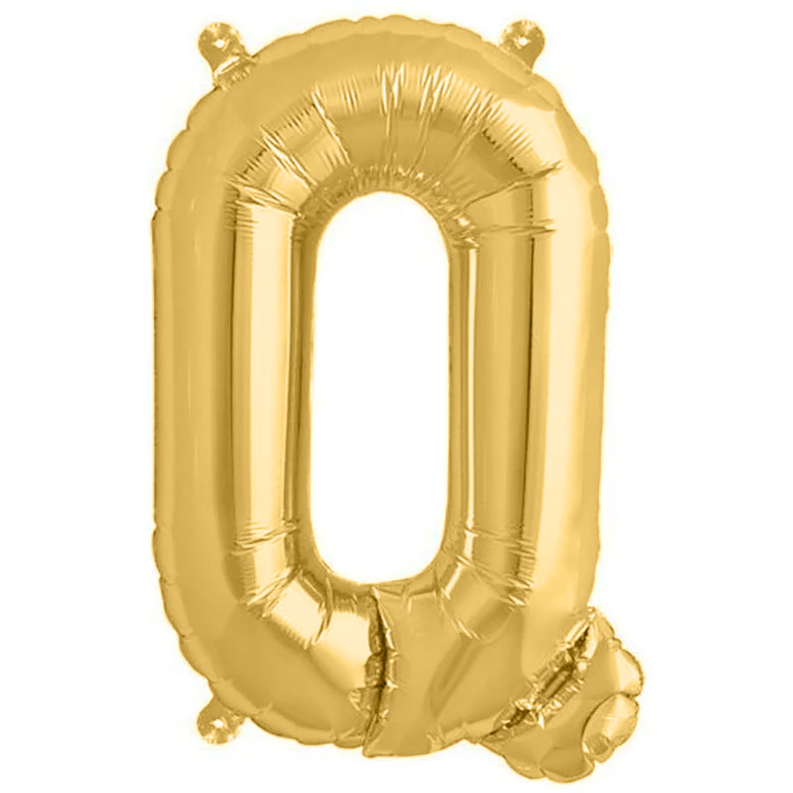 13" Matte Gold Letter Balloon, Mylar Foil Balloon in shiny gold.