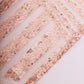 Blush geometric diamond glitz sequin napkins, reusable decorative dinner napkins.