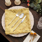 Sparkly Gold Leaf Vine Embroidered Sequin Tulle Cloth Dinner Napkins, Sheer Decorative Napkins