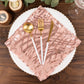 Blush Wave Embroidered Sequin Mesh Dinner Napkin, Reusable Decorative Napkin - 20"x20"