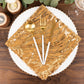 Gold Wave Embroidered Sequin Mesh Dinner Napkin, Reusable Decorative Napkin - 20"x20"