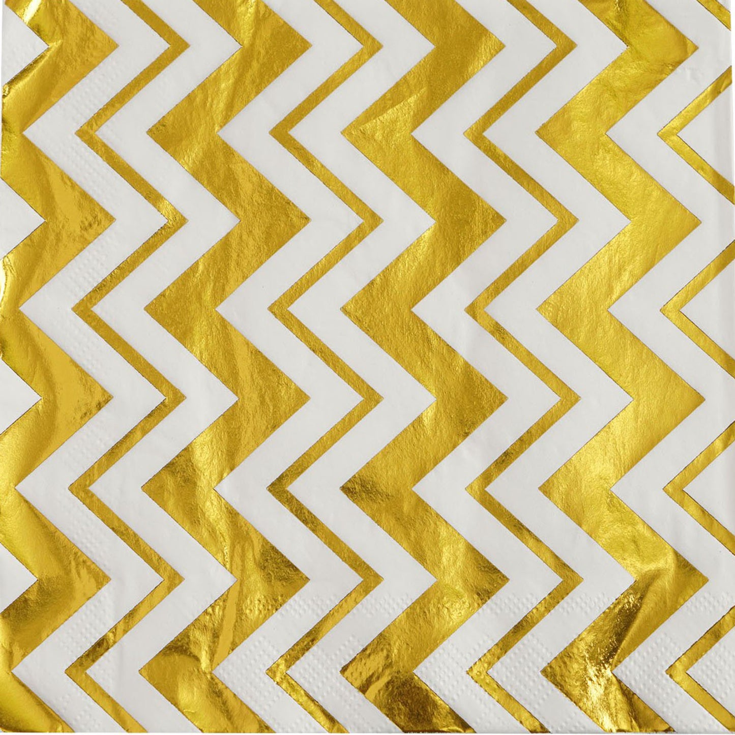 20 Pack Metallic Gold Chevron 3 Ply Cocktail Paper Dinner Napkins#whtbkgd