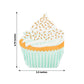 Cupcake-shaped disposable napkins in pastel colors, perfect for parties.