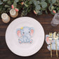 20 Pack Elephant Shaped Birthday Party Paper Cocktail Napkins, Disposable Baby Shower Beverage Napkins