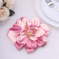 20 Pack Pink Peony Flower Shaped 2-Ply Paper Beverage Napkins For Wedding Shower, Elegant Disposable Party Cocktail Napkins