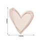 Rose gold heart shaped cocktail napkins, 20 pack, 6 inches each.