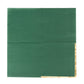 50 Pack Hunter Emerald Green Soft 2 Ply Disposable Cocktail Napkins with Gold Foil Edge, Paper Beverage Napkins - 6.5"x6.5"